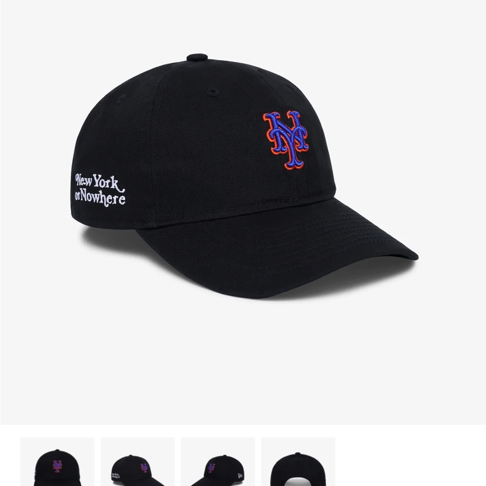 New York or Nowhere NYON x Mets Logo New Era Monogram 9Twenty Dad Cap